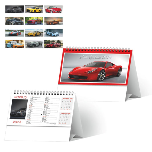 Calendario da tavolo Auto Sportive Personalizzato